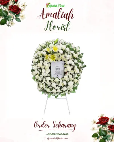 Krans Bunga Duka Cita di Tamiyangsari